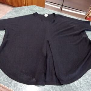 Daniel Cremiux Round Hem Side Split Lagenlook Front Pleat Top Women's Medium